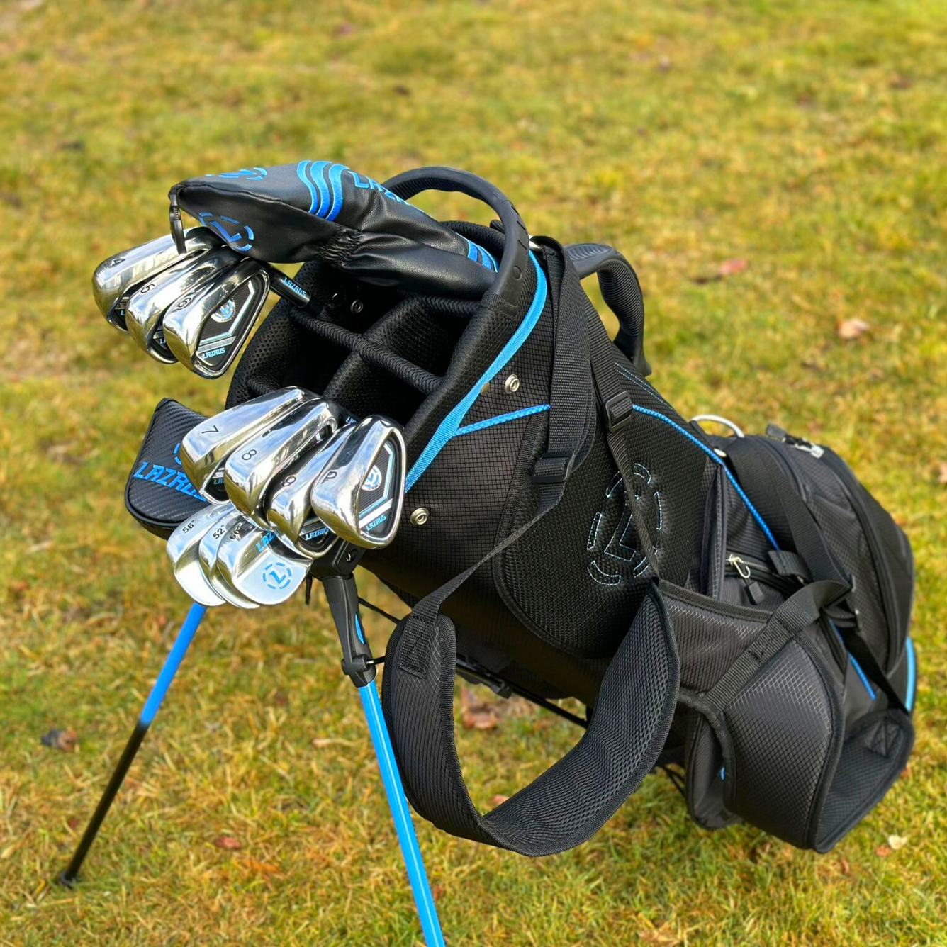 LAZRUS Premium Black Golf Bag
