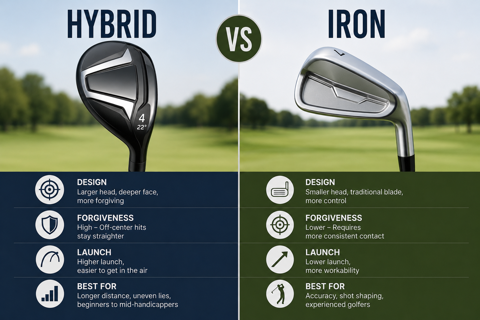Hybrid vs Iron: When to Use Each Off the Tee and Fairway