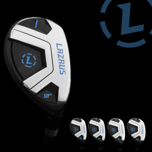 Lazrus silver and black hybrid iron replacement set 1, 2, 3 and gap wedge 4 pieces