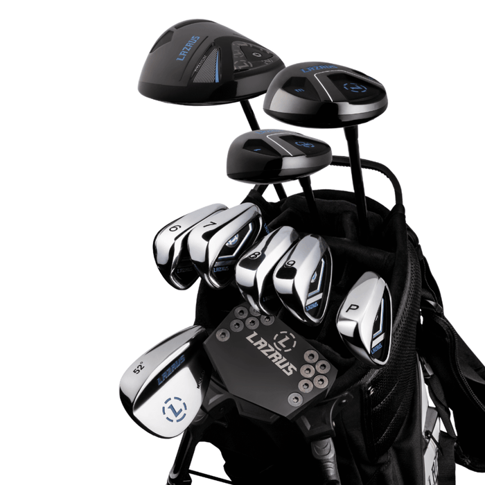 Lazrus Golf 11 pc Set - LAZ2 Driver, 3W, 1H, 6-PW Irons, 52° Wedge, Putter & Bag Optional