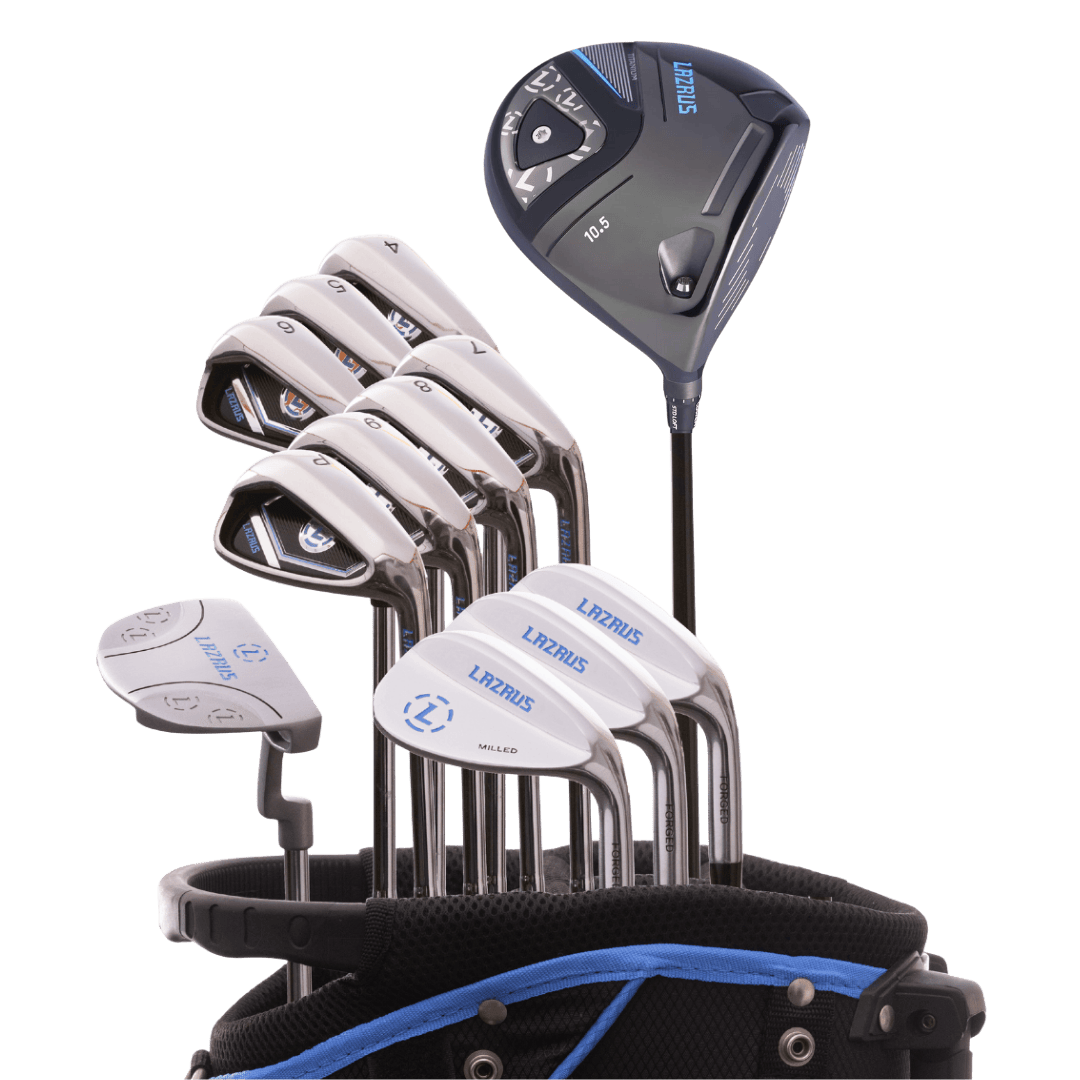 Lazrus Golf 13 pc Set - LAZ2 Driver, 3 Wedges Set, Irons (4-PW