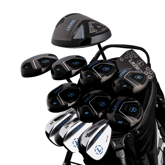 Lazrus Golf 13 pc Set - Laz2 Driver, 3 Wedges Set, Hybrids (4-PW), Putter & Bag (optional)