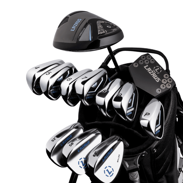 Lazrus Golf 13 pc Set - LAZ2 Driver, 3 Wedges Set, Irons (4-PW), Putter & Bag (optional)