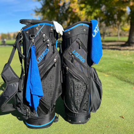 LAZRUS Premium Black Golf Bags