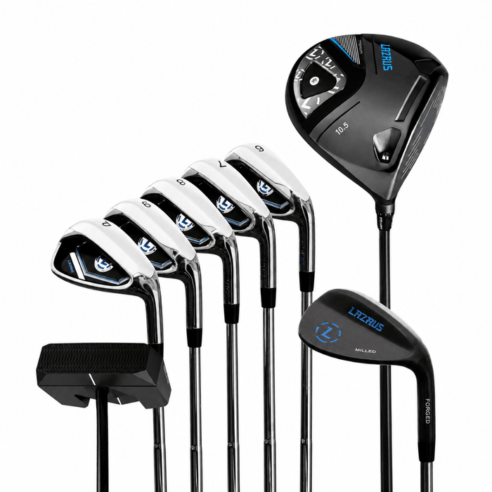Lazrus Golf 8 pc Set - LAZ2 Driver, 6-PW Irons, 52° Wedge, Putter