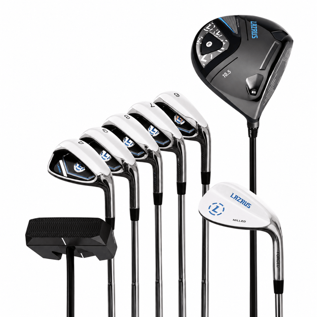 8 Piece Golf Set - Driver, 6-PW Irons, 52° Wedge, Putter
