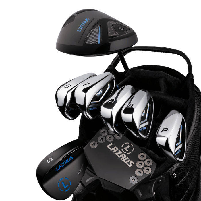 Lazrus Golf 8 pc Set - LAZ2 Driver, 6-PW Irons, 52° Wedge, Putter