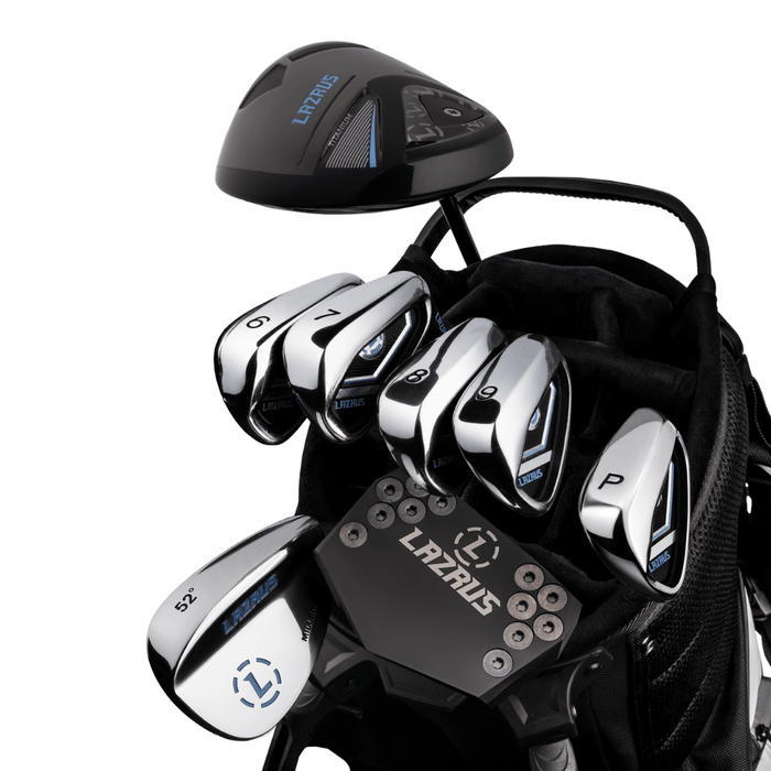 Lazrus Golf 8 pc Set - LAZ2 Driver, 6-PW Irons, 52° Wedge, Putter
