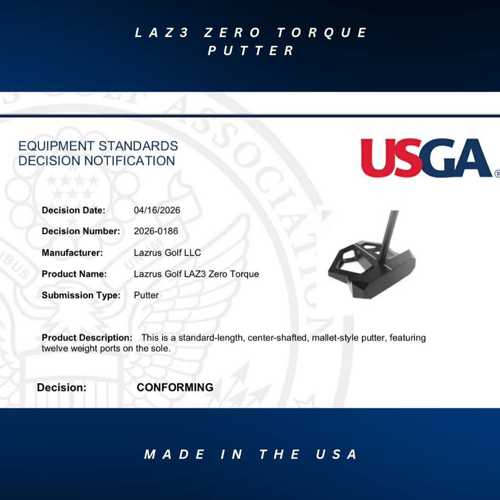 LAZRUS Golf LAZ3 Zero Torque Mallet Putter