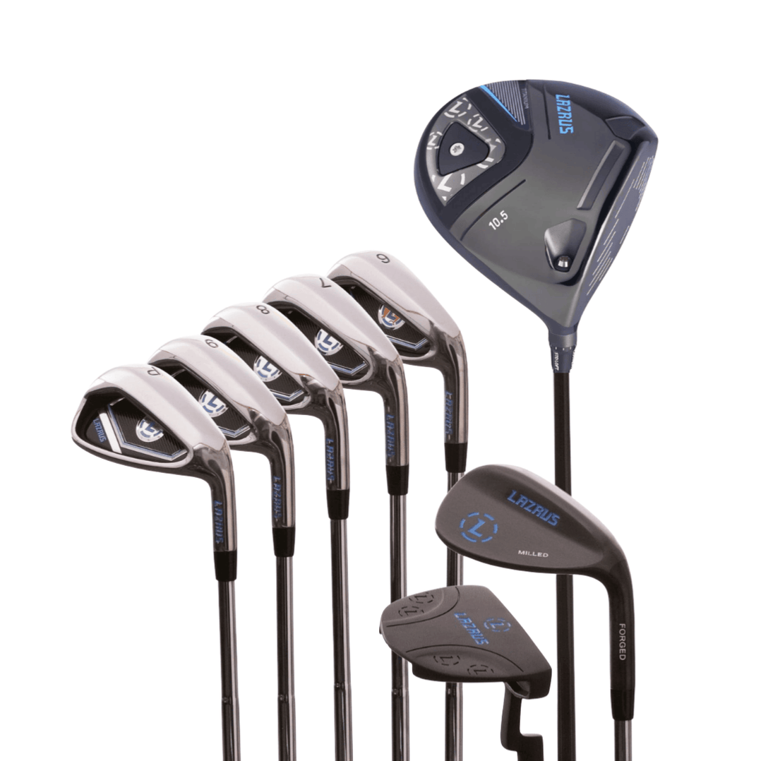 Home Lazrus Golf 8 pc Set - LAZ2 Driver, 6-PW Irons, 52° Wedge, Putter