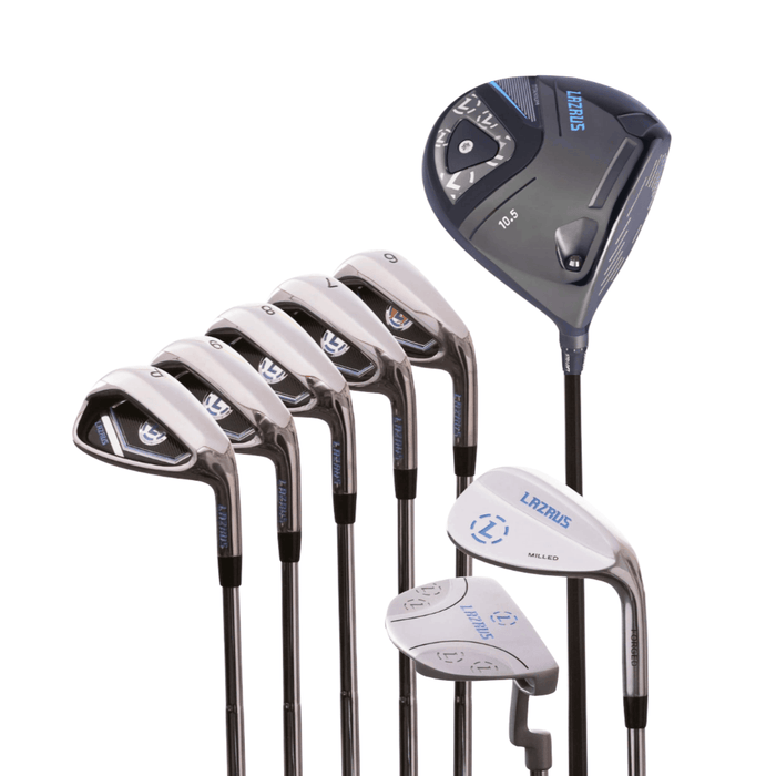 Lazrus Golf 8 pc Set - LAZ2 Driver, 6-PW Irons, 52° Wedge, Putter