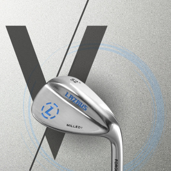 The Lazrus Milled V Wedges Set (52°, 56° & 60°)