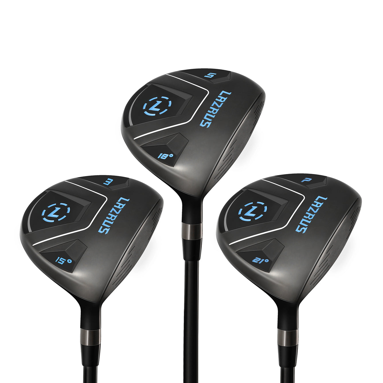 Lazrus Golf Fairway Woods (3,5,7) Individual Or Set (Right & Left Hand) & Free Head Covers
